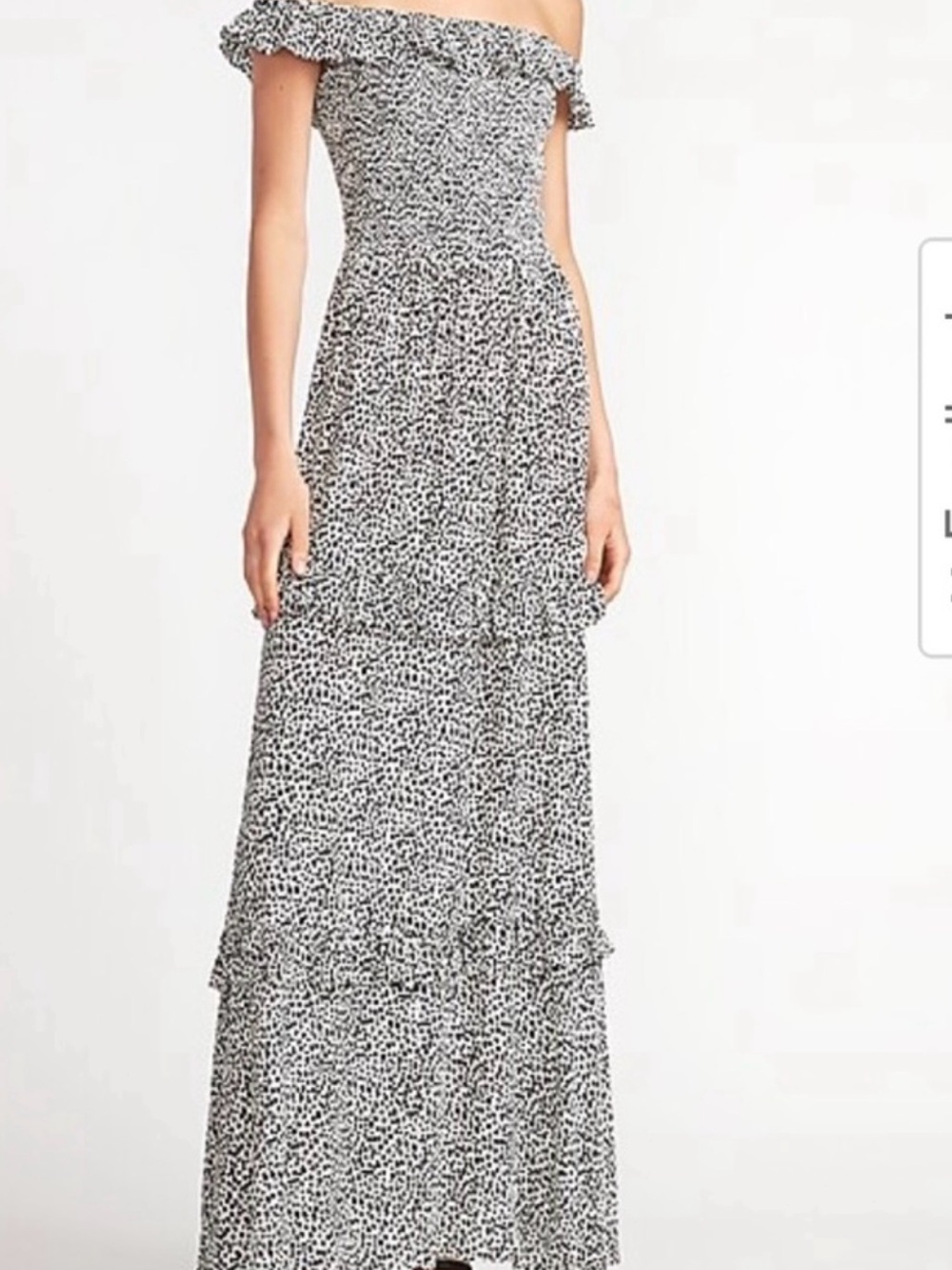 Express smocked maxi dress